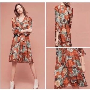 Anthropologie Hemant & Nandita Zeri Peasant Dress
